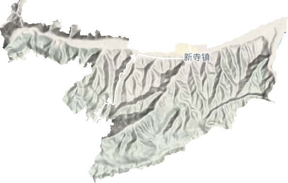 新寺镇地形地图