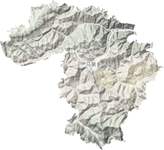 马泉乡地形地图