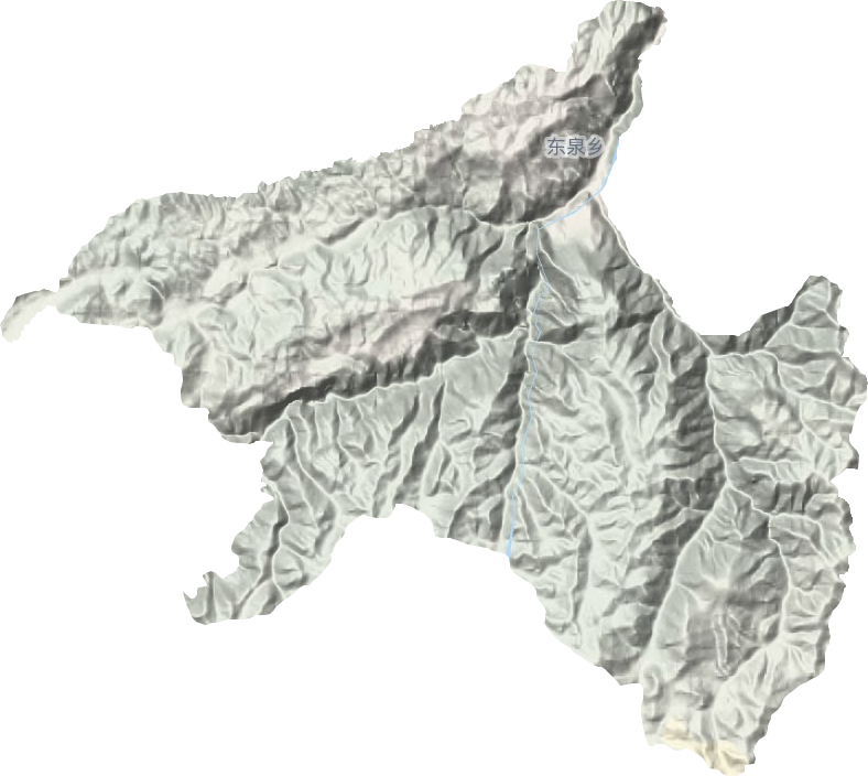 东泉乡地形地图