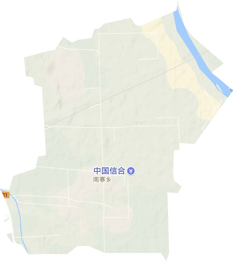 南寨乡地形地图