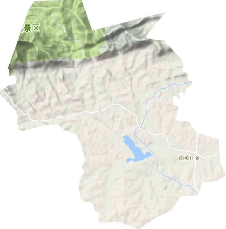 南燕川乡地形地图
