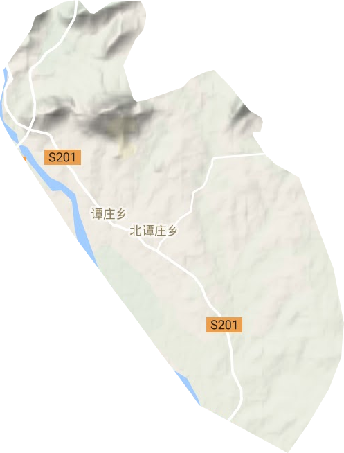北谭庄乡地形地图