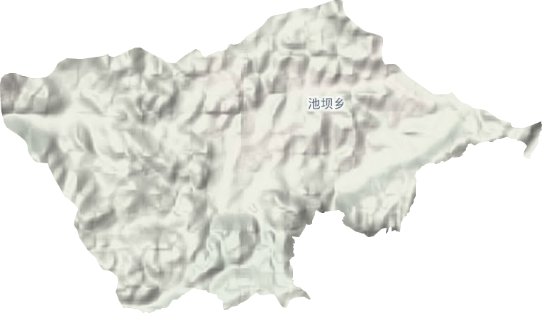 池坝乡地形地图