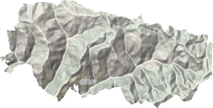 龙凤乡地形地图