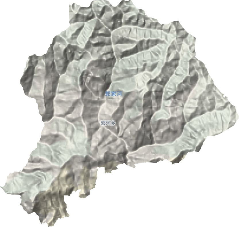 郭河乡地形地图