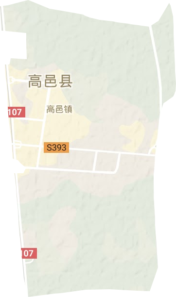高邑镇地形地图