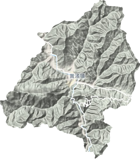 黄渚镇地形地图