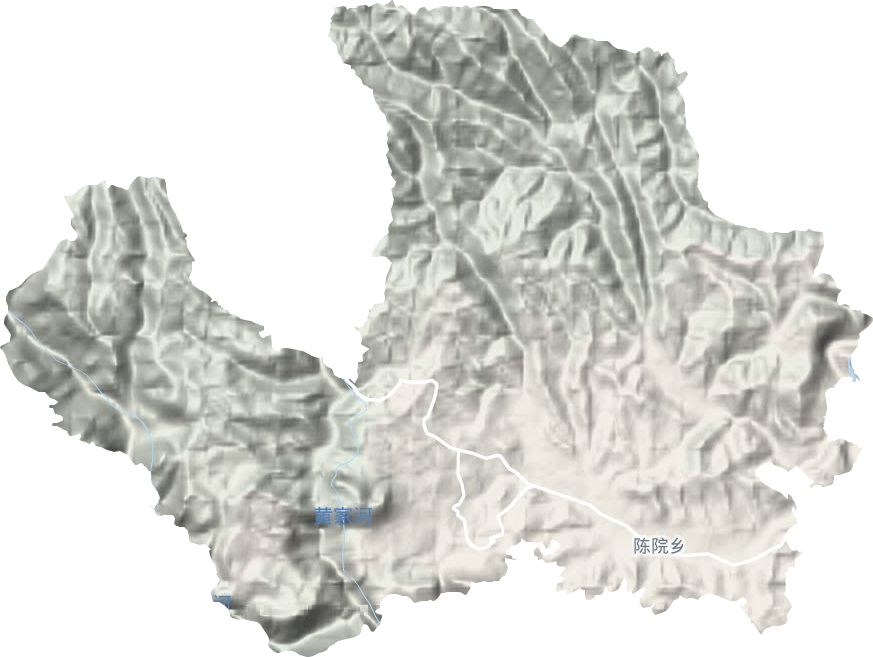 陈院镇地形地图