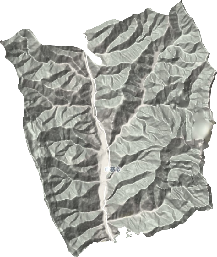 中寨镇地形地图