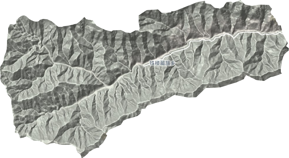 铁楼藏族乡地形地图