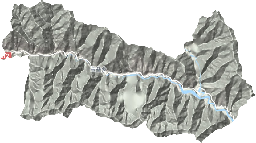 玉垒乡地形地图