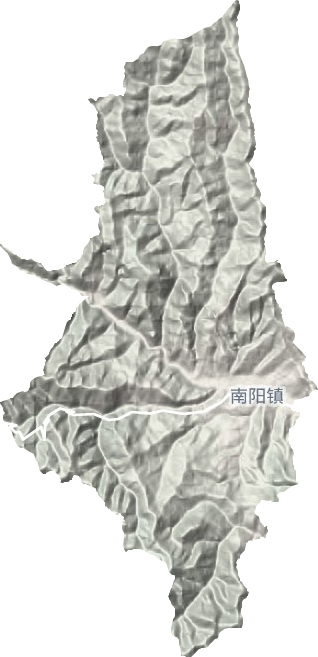 南阳镇地形地图