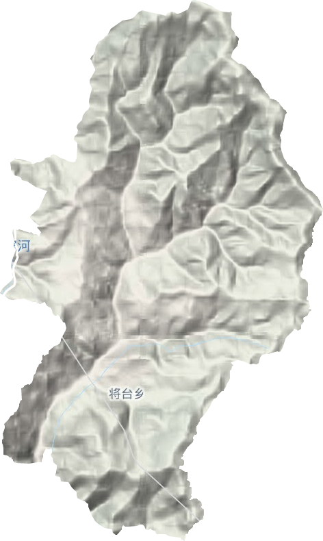 将台乡地形地图