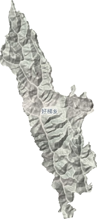 好梯乡地形地图