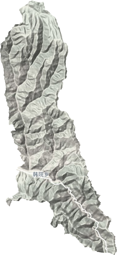 韩院乡地形地图