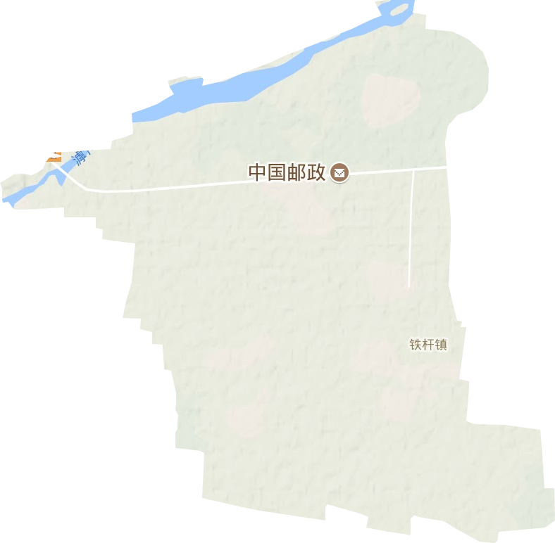 铁杆镇地形地图