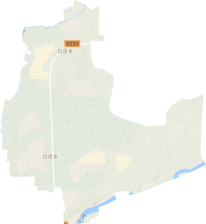 白庄乡地形地图
