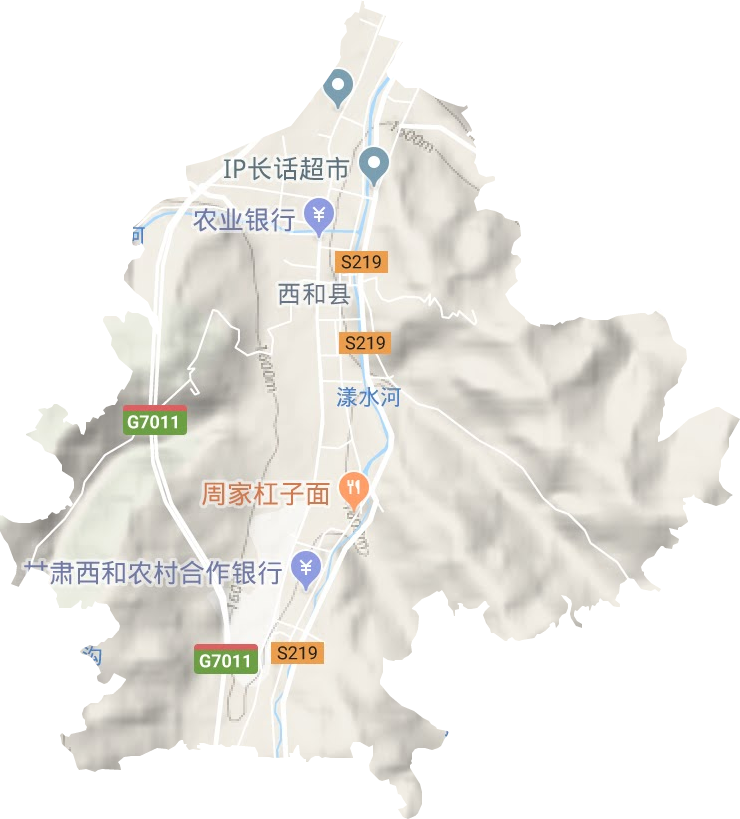 汉源镇地形地图