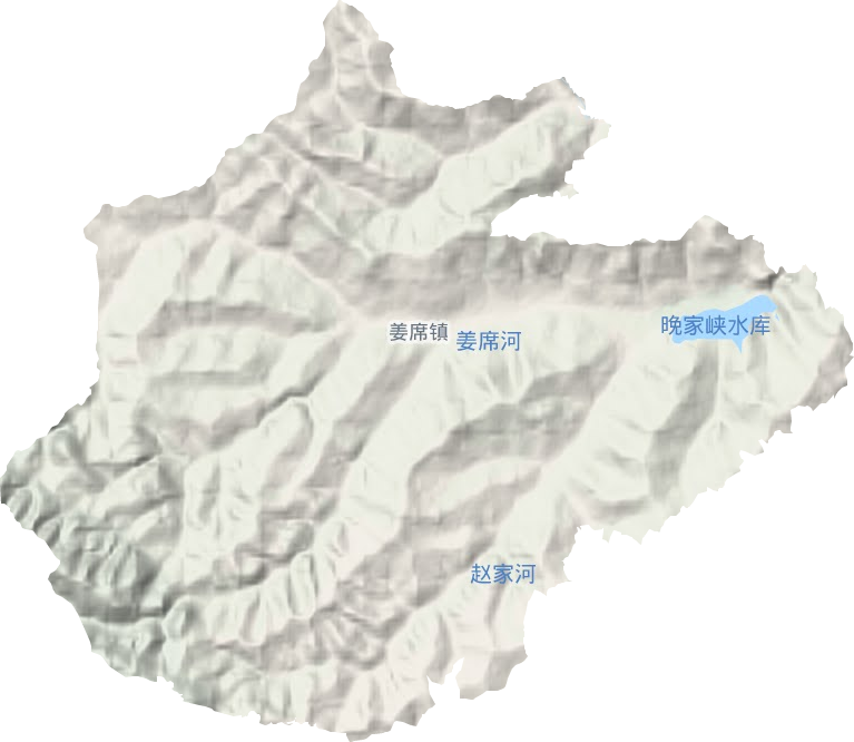 姜席镇地形地图