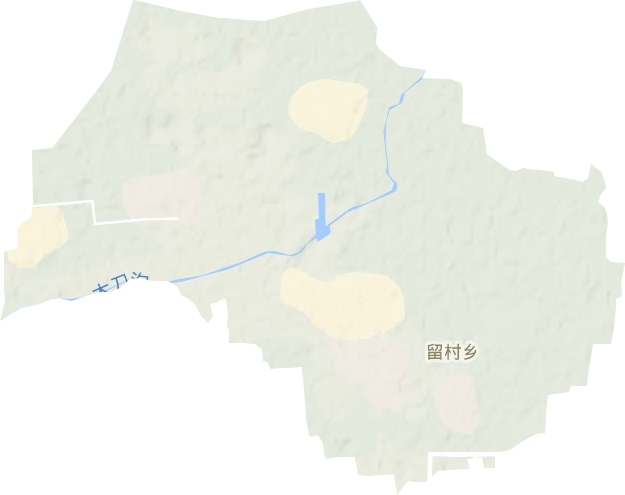 留村乡地形地图