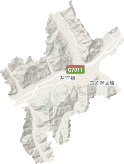 盐官镇地形地图