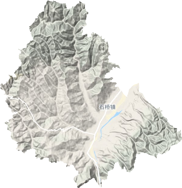 石桥镇地形地图