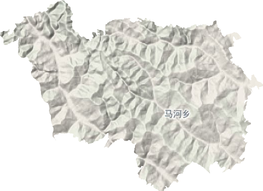 马河乡地形地图