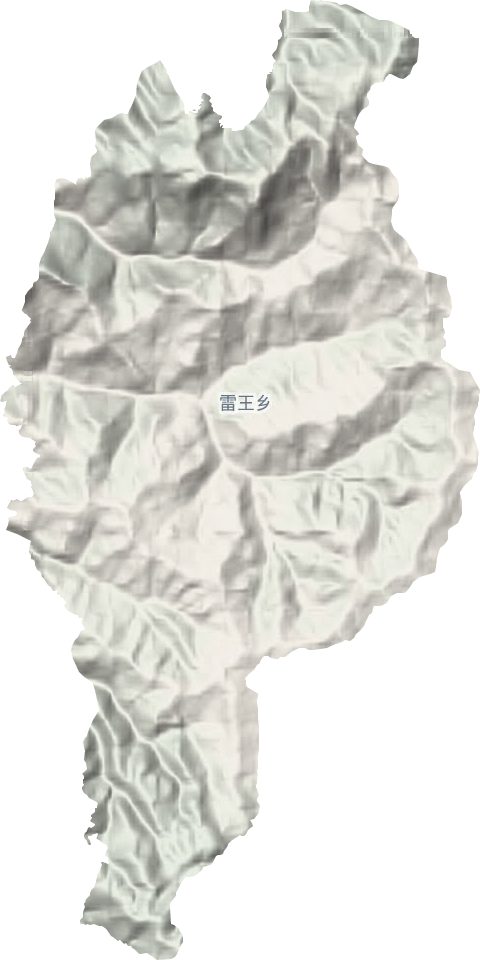 雷王乡地形地图