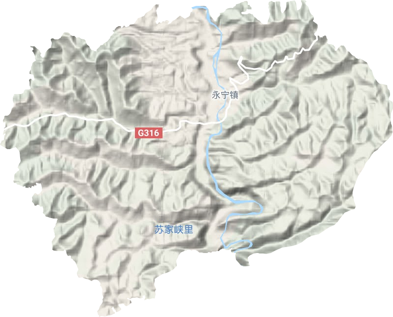 永宁镇地形地图