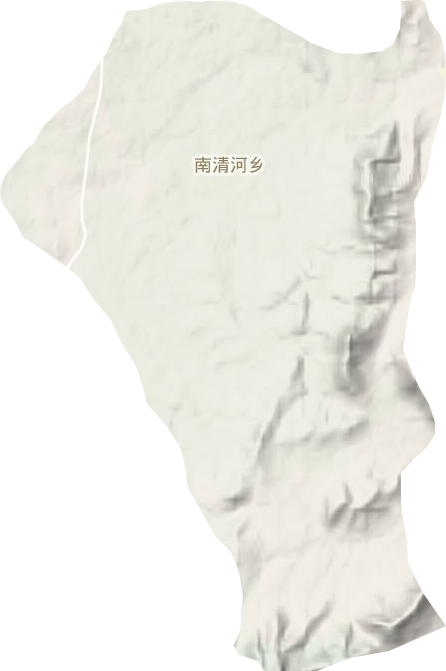 南清河乡地形地图