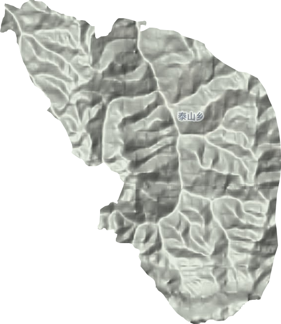 泰山乡地形地图