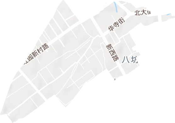 西关街道地形地图