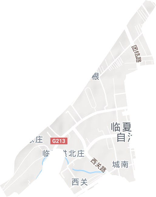 红园街道地形地图