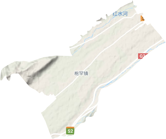 枹罕镇地形地图