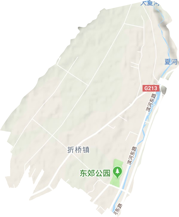折桥镇地形地图