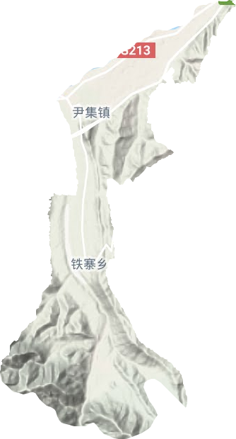 尹集镇地形地图