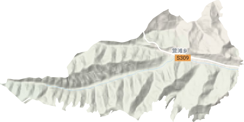 营滩乡地形地图