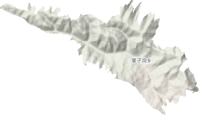 掌子沟乡地形地图