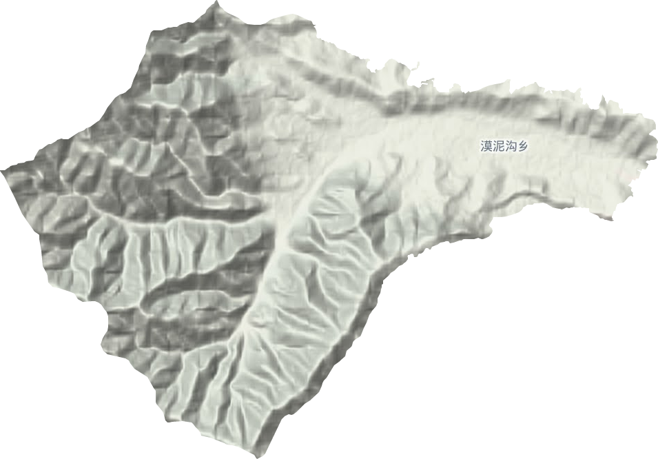漠泥沟乡地形地图