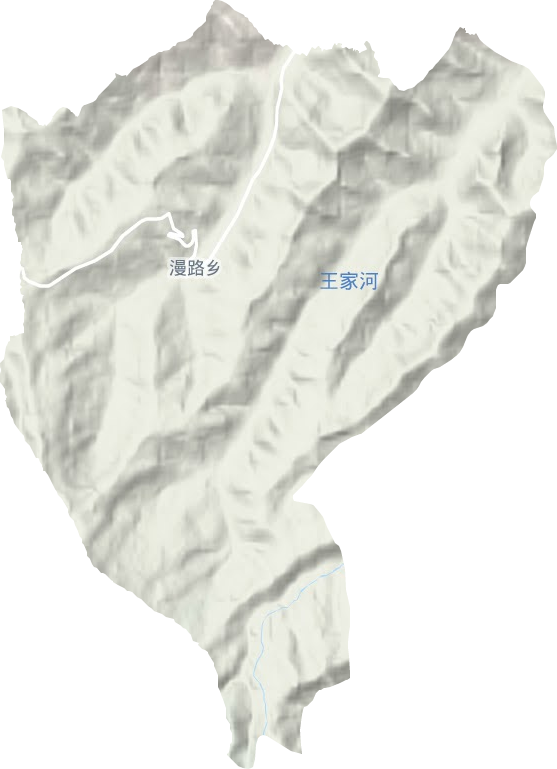 漫路乡地形地图