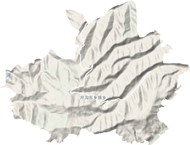 井沟乡地形地图