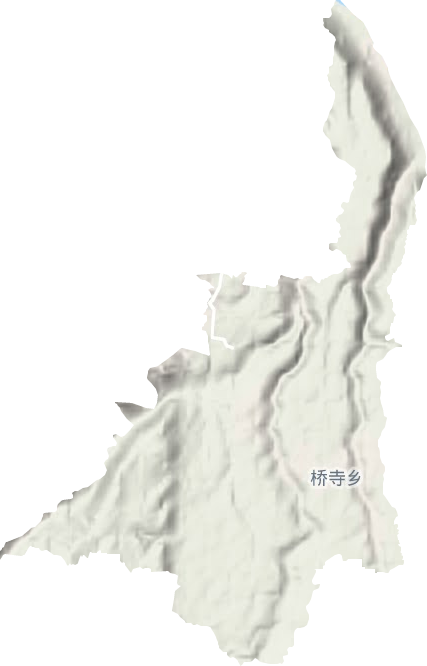桥寺乡地形地图