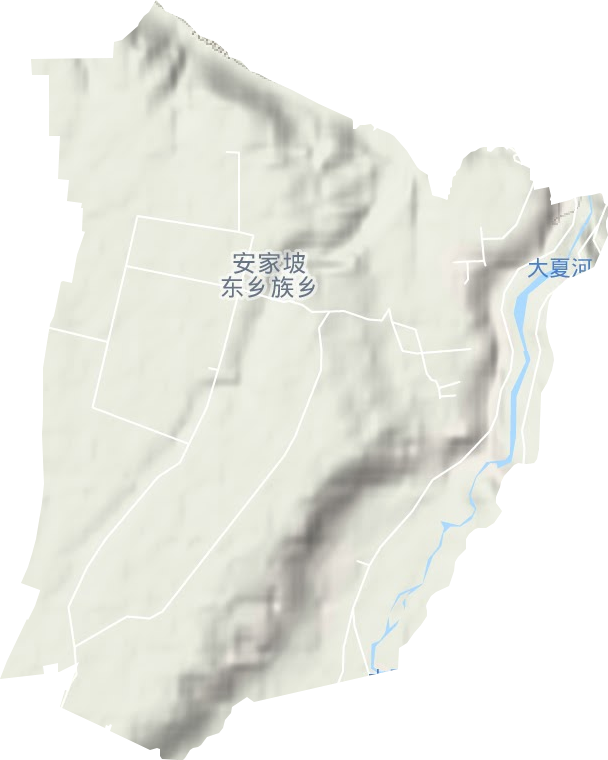 安家坡乡地形地图
