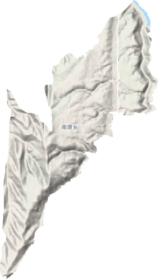 南塬乡地形地图
