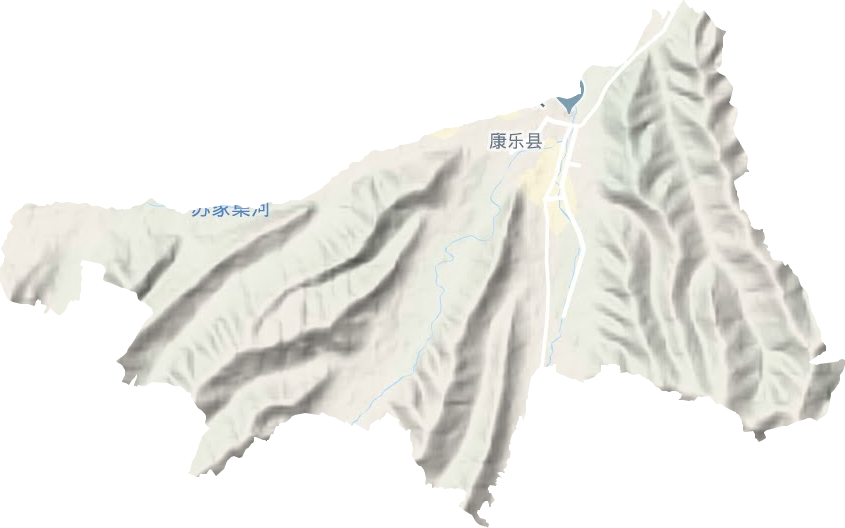附城镇地形地图
