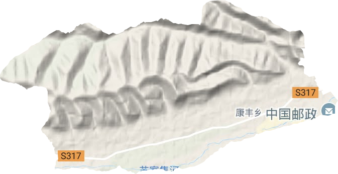 康丰乡地形地图