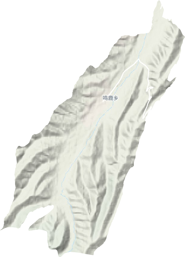 鸣鹿乡地形地图