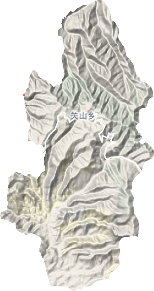 关山乡地形地图