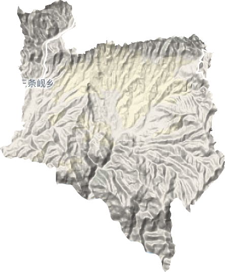 三条岘乡地形地图