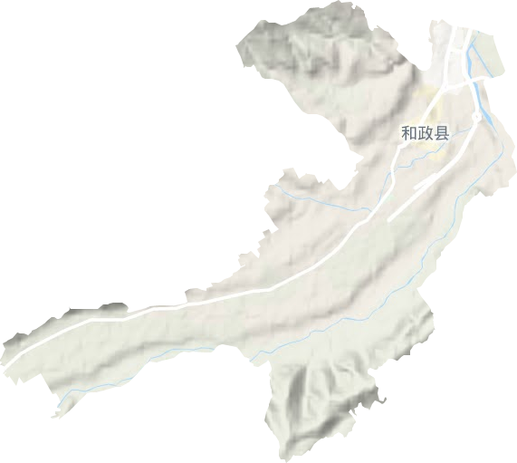 城关镇地形地图
